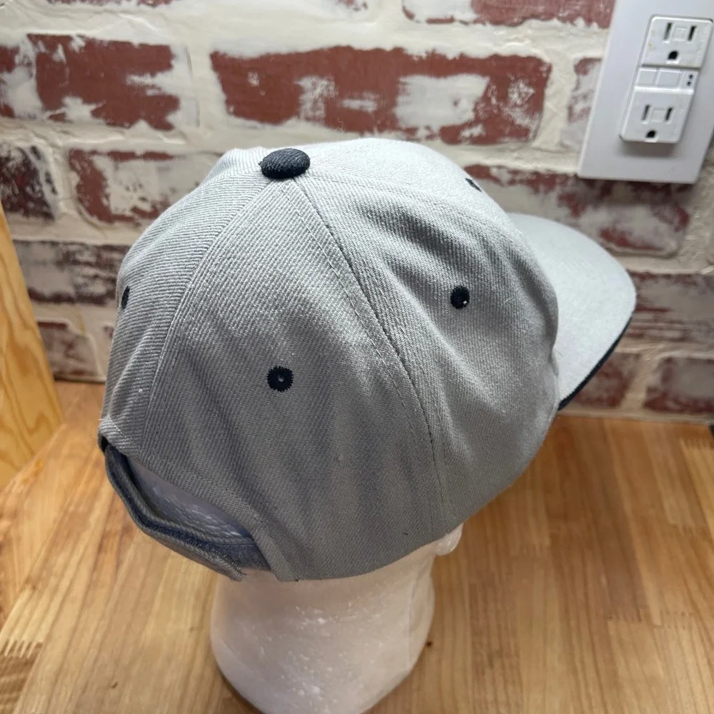 Harley-Davidson Embroidered Grey Wool Blend Adjustable Hat Teener Made in Korea